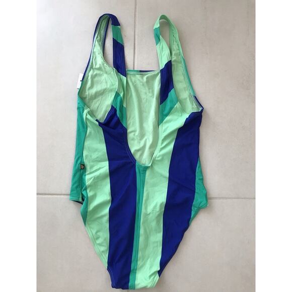 Rosa Secret One Piece Swimsuit Multicolor Striped Swimwear - Picture 4 of 9